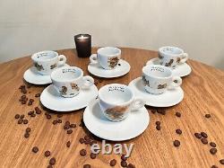 Illy Art Espresso cups & Saucers Set collection designed By Max Petrone / 70ml