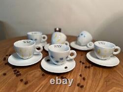 Illy Cappuccino Macchiato Coffee Cups & Saucers Set Of 6 By Kiki Smith / 200ml