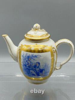 Important Museum Quality Sevres Solitaire Dejeuner Tea Set 1800s