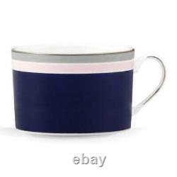 Kate Spade MERCER Drive Platinum Set of 8 Cups Tea Can NEW