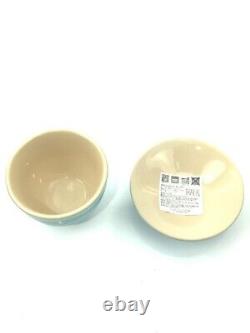 Le Creuset Tea Set Teapot & Cup & Saucer Boxed Blue 5-Piece Set NEW from Japan