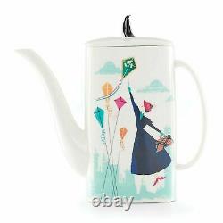 Lenox Disney Mary Poppins Teapot Sugar Bowl Teacup Saucer Ornament Set 5 PC NEW