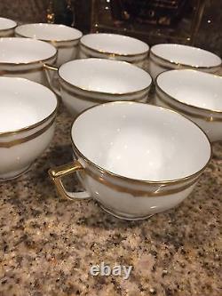 Limoges France Raynaud & Co Coffee / Tea Set 23 Pieces 12 Cups 11 Saucers