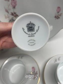 Limoges Reunies Rose de Monaco Tea Set, 37 pieces (A/1/2), Tableware, Vintage