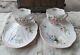 Lot of Two Shelley Bone China Wild Flowers Teacup and Tea Cakes Plate Snack Set