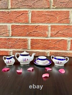 Lovely Coalport Titania Miniature 5 Piece Tea Set