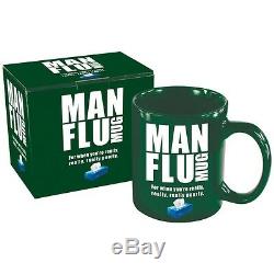 Man Flu Mug Novelty Gift Fun Coffee Tea Office Desk Mugs Present New Cup Set Box