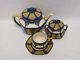 Mettlach Tea Set of Large Teapot, Covered Sugar, and Cup & Saucer