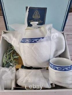 Minh Long 1 Fine Porcelain China Tea Set + Tea Pot Service For 6 BRAND NEW