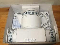 Minh Long 1 Fine Porcelain China Tea Set + Tea Pot Service For 6 BRAND NEW NoS