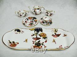 Miniature Tea Set Coalport Hong Kong TP, Su/Cr, Cup / Sa, Plate, 10 Tray