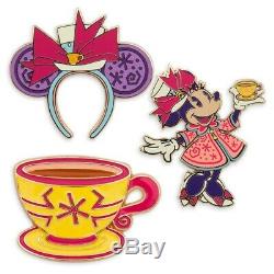 Minnie Mouse The Main Attraction Mad Tea Party Alice Teacup Disney Store Pin Set