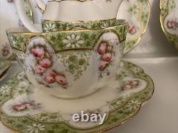 Minton Ancestral (5376) 35 Piece Tea Set In Excellent Condition
