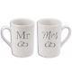 Mr And Mrs Crystal Ring China Mug Coffee Cup Tea Mugs Gift Anniversary Set Box