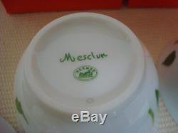 NEW Authentic HERMES Mesclun Porcelain 2 Set Tea Cup and Saucer