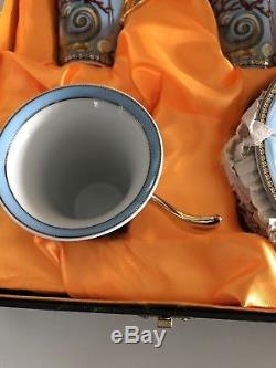 NEW Authentic VERSACE MEDUSA ROSENTHAL DE LA MER COFFEE TEA CUP SAUCER SET AG