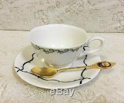 NEW Rare Rozen Maiden Shinku Tea Set Cup Saucer Spoon Set of 3 Official Japan