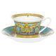 NEW Rosenthal Versace Prestige Gala Teacup & Saucer Blue Set