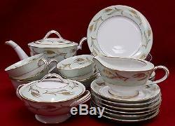 NORITAKE china ALICE 5267 pattern 23 Piece Tea Set Service cup/salad/teapot