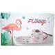 New 3pc Flamingo Cup And Saucer Set Fun Novelty Bird Breakfast Tea Coffee Gift