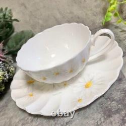 New Authentic Christian Dior Tea Cup & Saucer Set Flower Margaret White