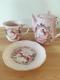 New! Rare Japan Sanrio Hello Kitty x Laura Ashlay Tea Pot Tea Cup Plate set 476