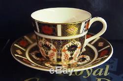 New Royal Crown Derby 1st Quality Old Imari 1128 Set of 6 x Tea Cups & Saucers