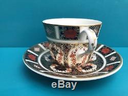 New Royal Crown Derby 2nd Quality Old Imari 1128 Set of 6 x Tea Cups & Saucers