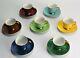 Noritake Harlequin Demitasse Tea cup set Nippon Porcelain 7 Duos