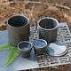 Outdoor 5 Piece Set Tea Set Water Cup Camping Portable Titanium Tea Mug