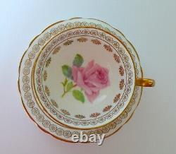 Paragon Pink Cabbage Rose Tea Cup & Saucer Set
