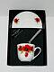 Poppy bone china cup and saucer gift boxed with teaspoon Bright red poppies