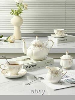 Porcelain Ceramic Tea Gift Sets-Teapot And Cup set Tea Service 22 Pcs