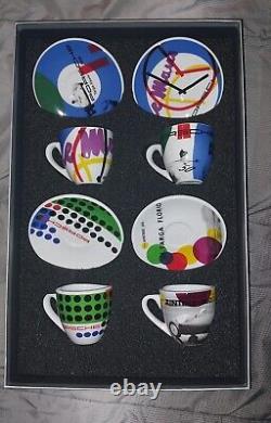 Porsche design Driver's selection Espresso Cup and Saucer Set of 4 tea set