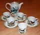 Portmeirion Birds of Britain Hoopoe & Roller Teapot Sugar 4 Tea Cups Saucer Set