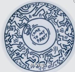 RARE Keith Haring x Uniqlo Full Choko/Plate Set 4 NEW Pieces Japan Made