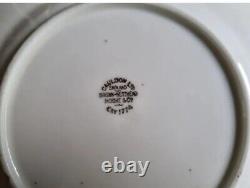 Rare Antique English Brown Westhead Moore Cauldon Porcelain Tea Cup Set