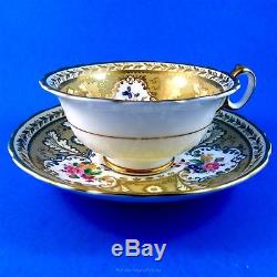 Rare Ornate Reproduction of a Pattern made 1805 Cauldon Tea Cup and Saucer Set