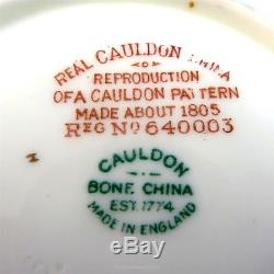 Rare Ornate Reproduction of a Pattern made 1805 Cauldon Tea Cup and Saucer Set