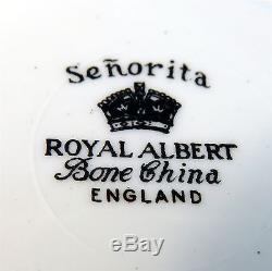 Rare Royal Albert Senorita Tea Cup and Saucer Set