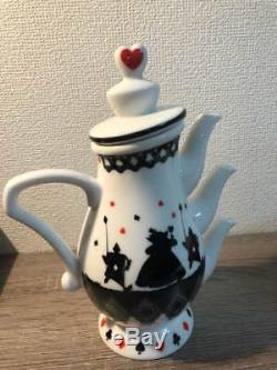 Rare Tokyo Disney Resort Limited Alice in Wonderland Tea Pot Cup Saucer Set NEW