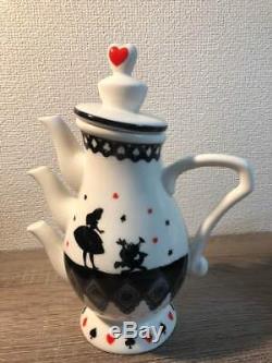 Rare Tokyo Disney Resort Limited Alice in Wonderland Tea Pot Cup Saucer Set NEW