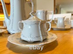Rare vintage studio 1838 Tirschenreuth Baronesse bone china tea set (Mint)