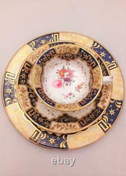 Regency Porcelain Etruscan Shaped Cup Saucer Plate Pattern 812 Yates c 1820 no 2