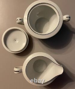 Rose China Tea Cup Saucers Dessert Plate (Set 6) Sugar Bowl Creamer Pitcher 2222