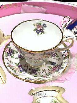 Royal Albert 100 YEARS 1900-1940 5-PIECE TEACUP & SAUCERS SET New in Box