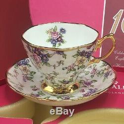 Royal Albert 100 Years 1900 1940 Set Of Five Tea Cups & Saucers Chintz Polka