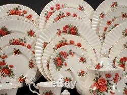 Royal Albert Centennial Rose Bone China Dinner Set for 8 Cup Saucer Tea Pot