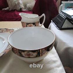 Royal Albert Crown China Imari Style England Tea Set Circa 1900 40 pieces