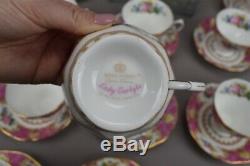 Royal Albert Lady Carlyle Bone China Tea Coffee Cup Saucers set of 12